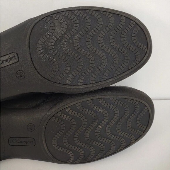 I love Comfort Black Slip-On Loafer Memo Tech Buckle Hook loop Strap 8.5 - Picture 12 of 16